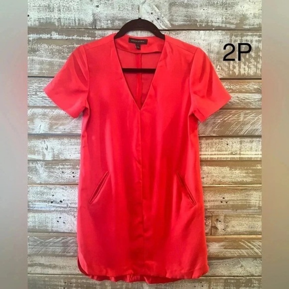 Banana republic womens red dress 2P